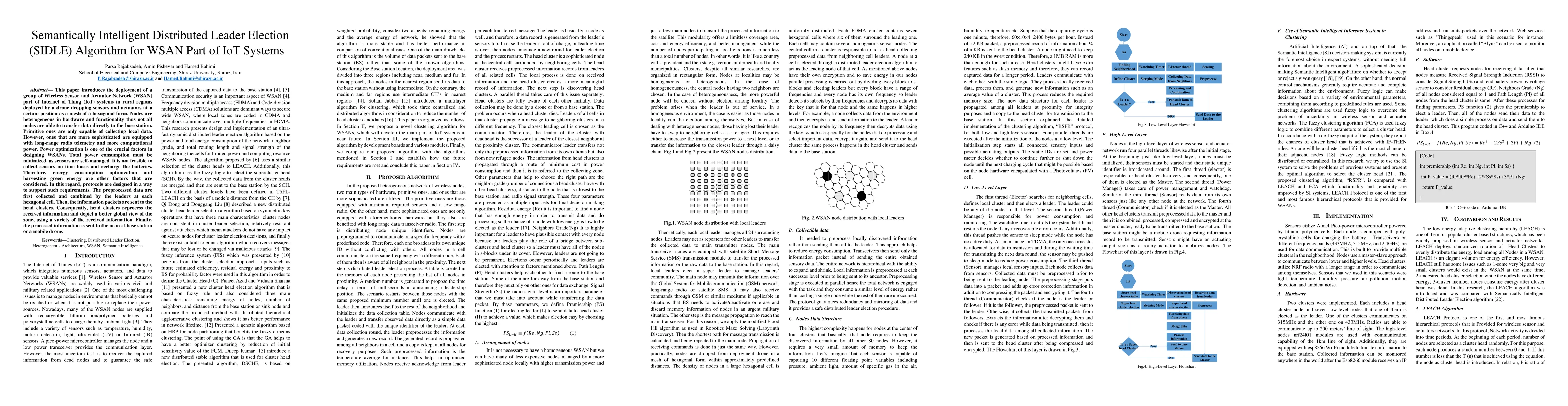 Thumbnail for SIDLE: Semantically Intelligent Distributed Leader Election Algorithm
  for Wireless Sensor Networks