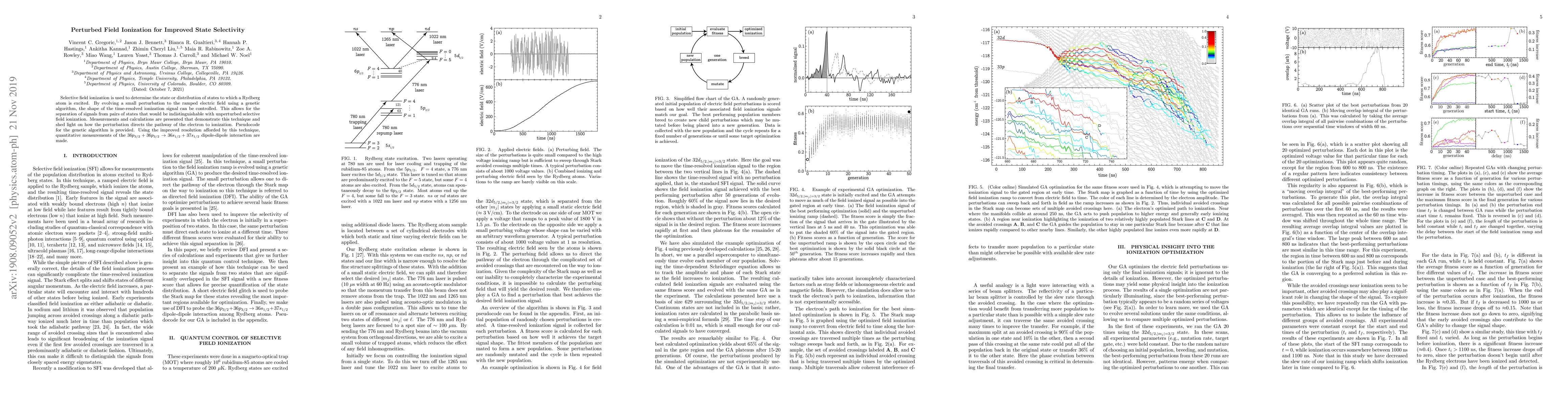 Thumbnail for Perturbed Field Ionization for Improved State Selectivity