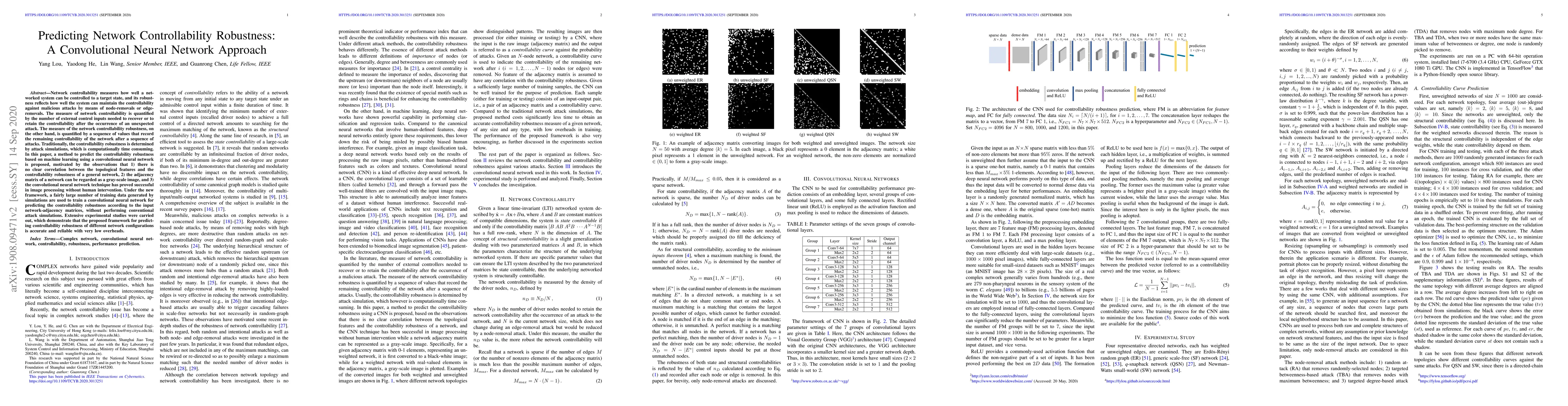 Thumbnail for Predicting Network Controllability Robustness: A Convolutional Neural
  Network Approach