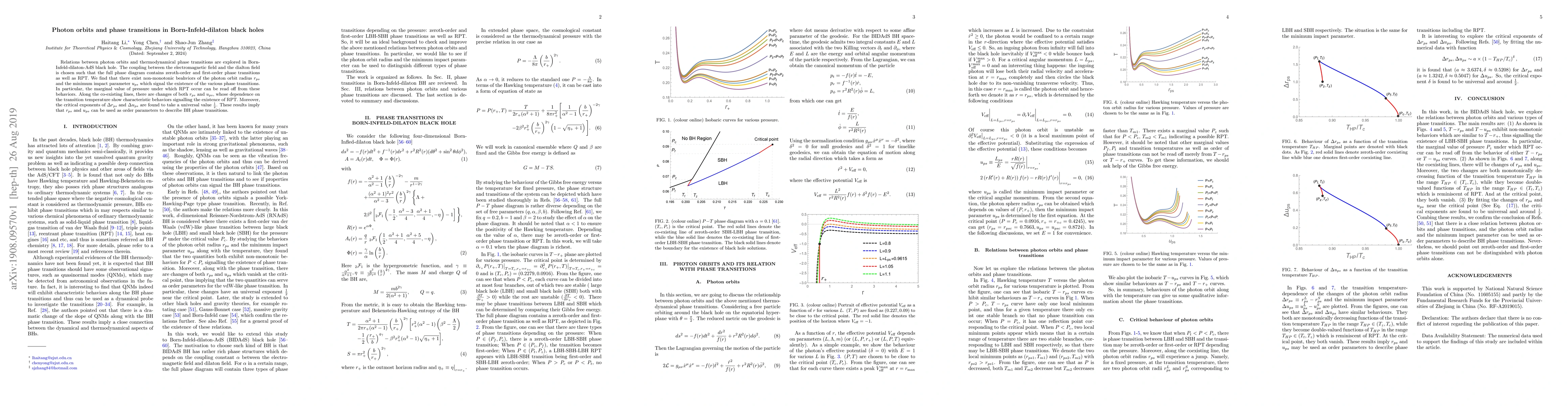 Thumbnail for Photon orbits and phase transitions in Born-Infeld-dilaton black holes