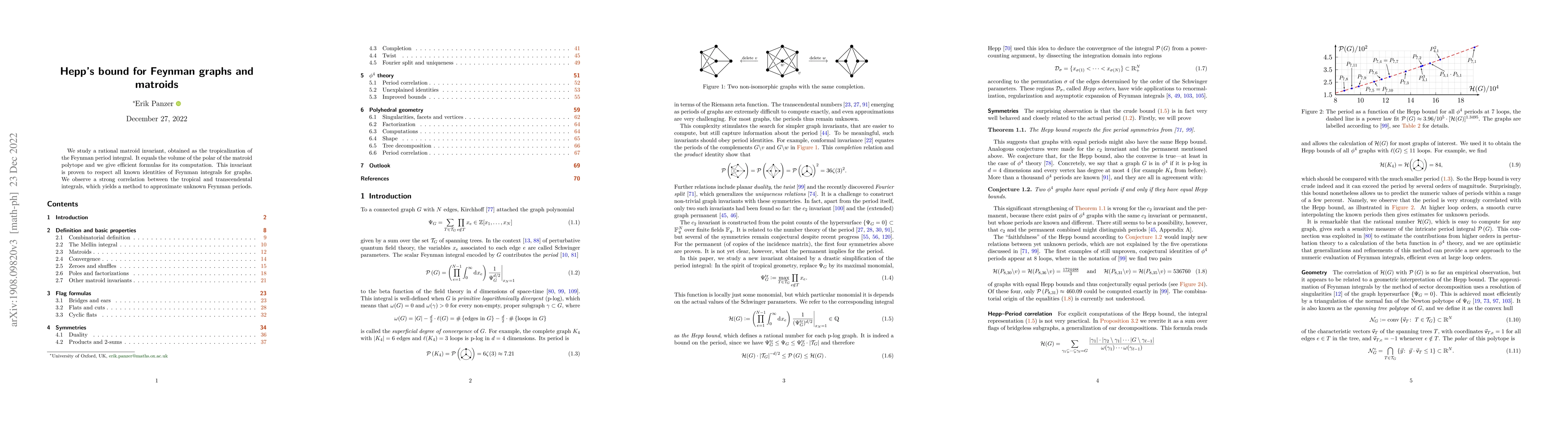 Thumbnail for Hepp's bound for Feynman graphs and matroids