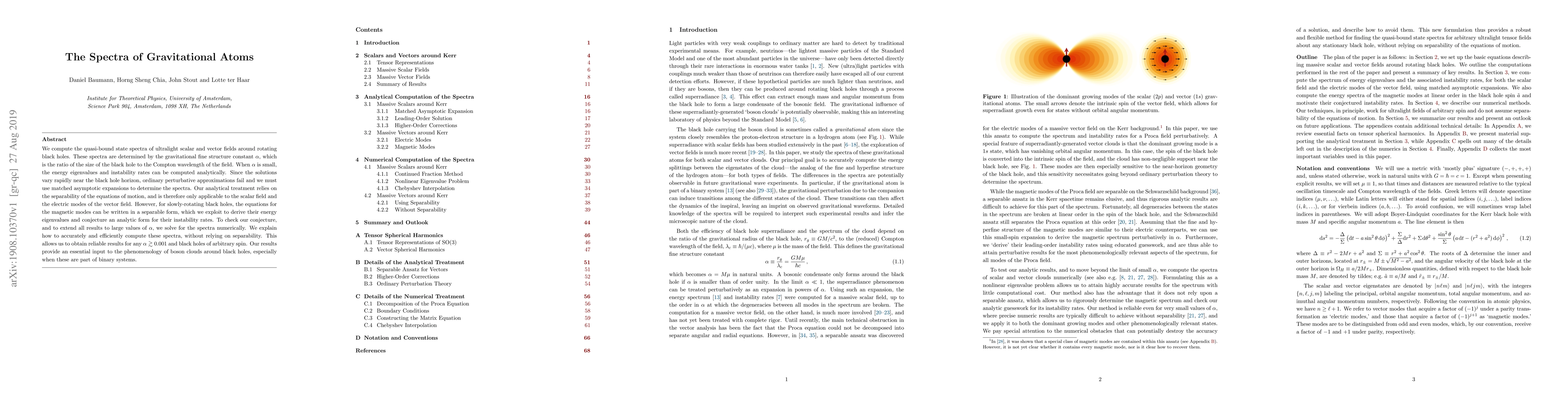 Thumbnail for The Spectra of Gravitational Atoms