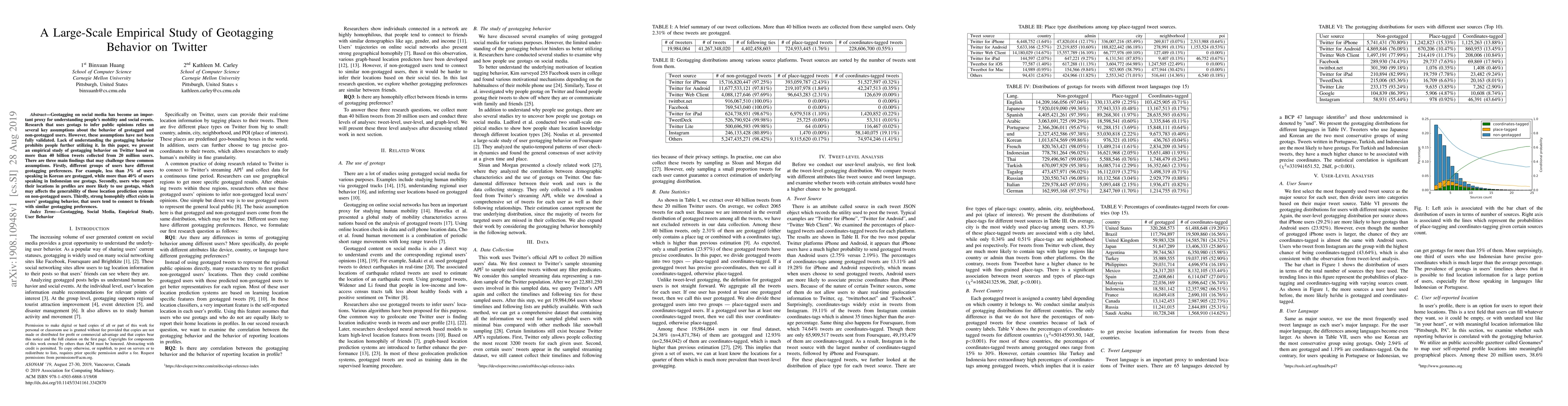 Thumbnail for A Large-Scale Empirical Study of Geotagging Behavior on Twitter