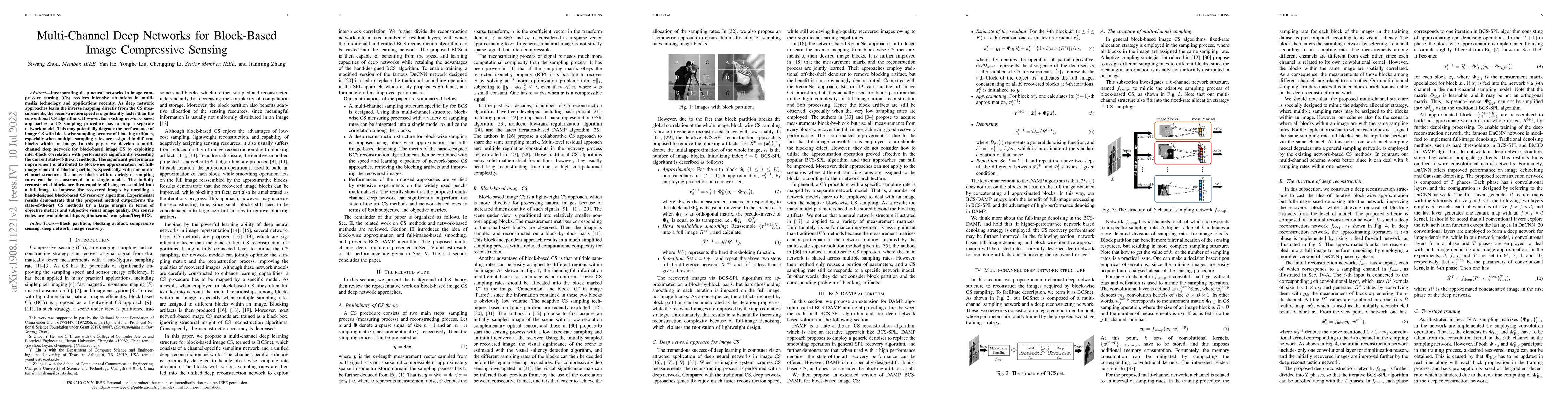 Thumbnail for Multi-Channel Deep Networks for Block-Based Image Compressive Sensing