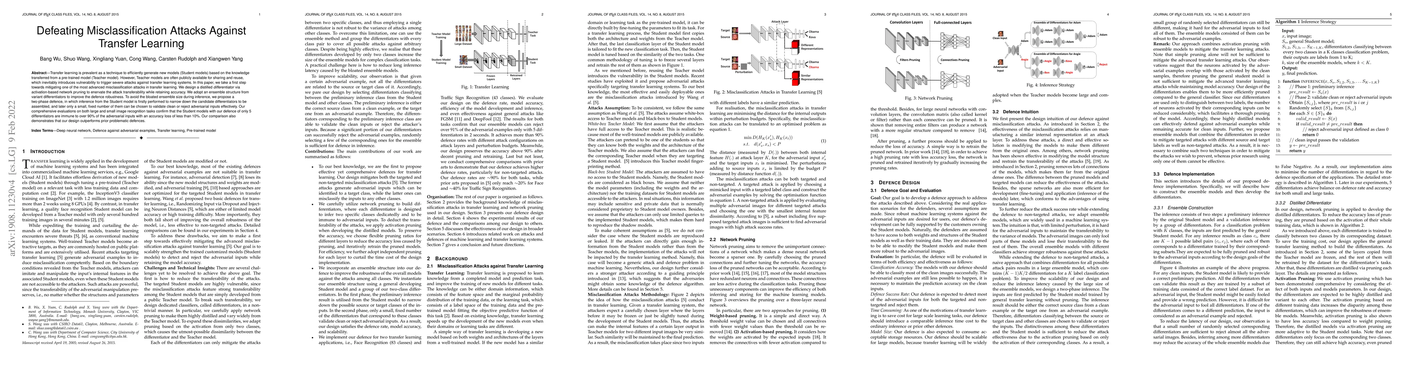 Thumbnail for Defeating Misclassification Attacks Against Transfer Learning
