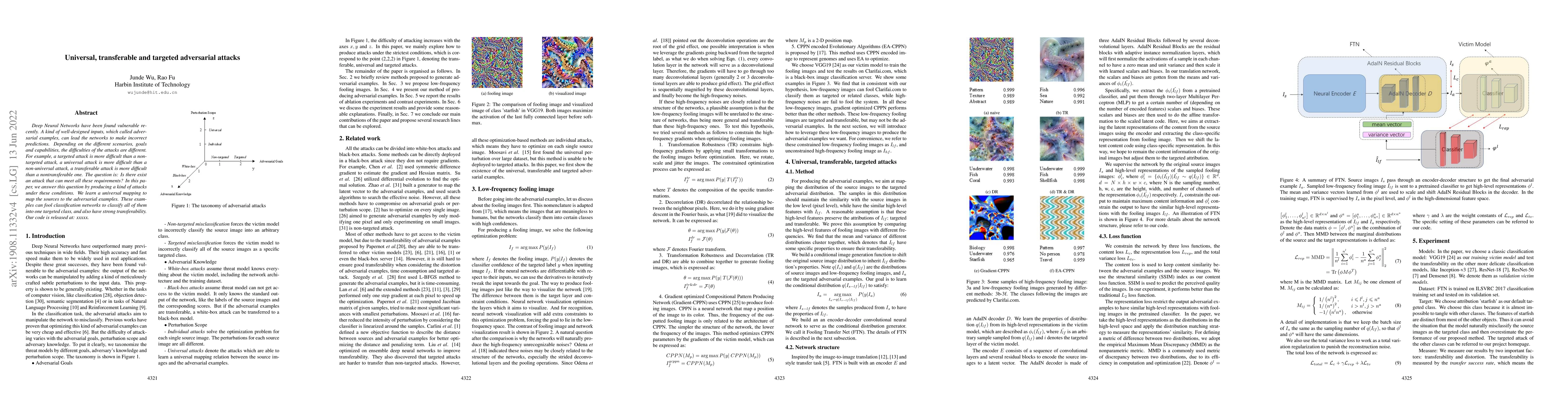 Thumbnail for Universal, transferable and targeted adversarial attacks