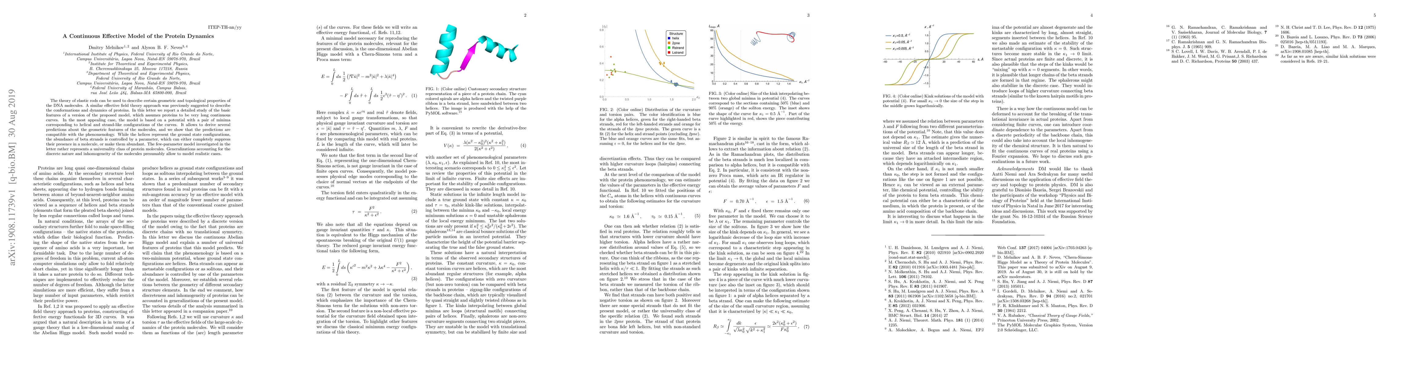 Thumbnail for A Continuous Effective Model of the Protein Dynamics