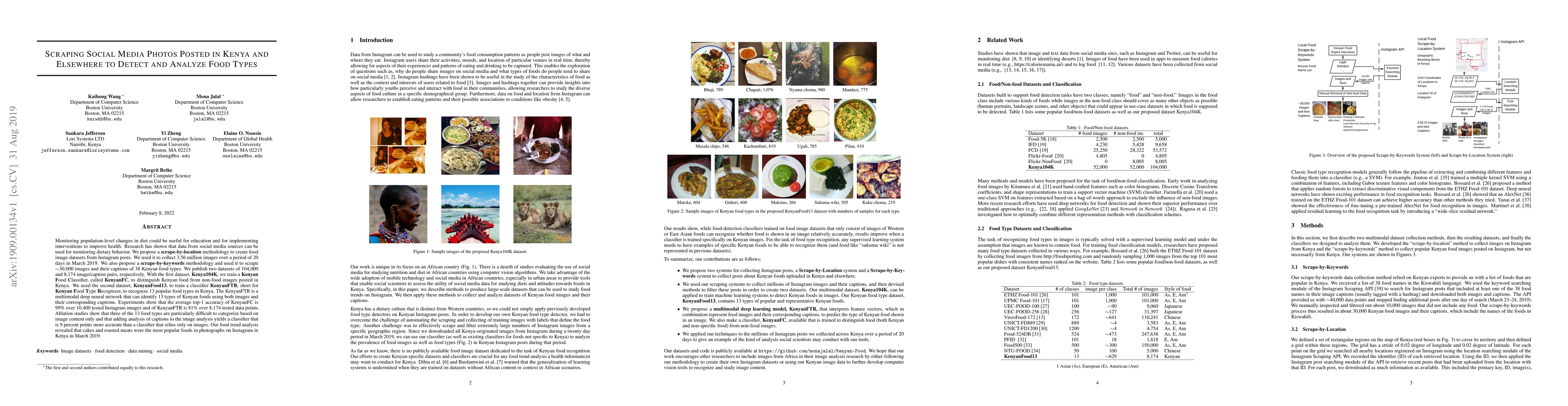 Thumbnail for Scraping Social Media Photos Posted in Kenya and Elsewhere to Detect and
  Analyze Food Types