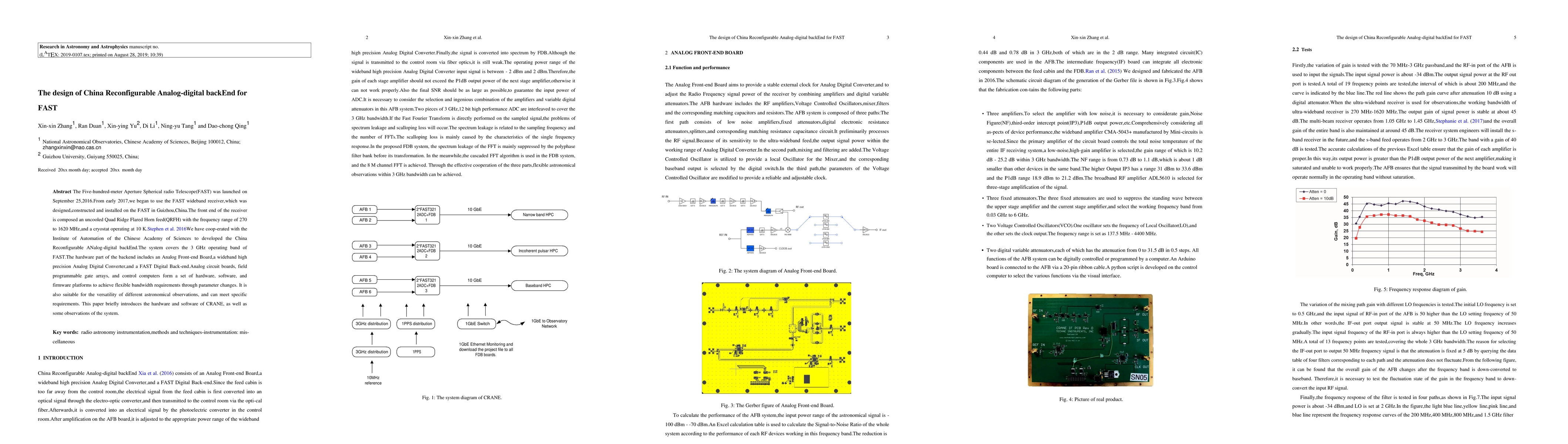 Thumbnail for The design of China Reconfigurable Analog-digital backEnd for FAST