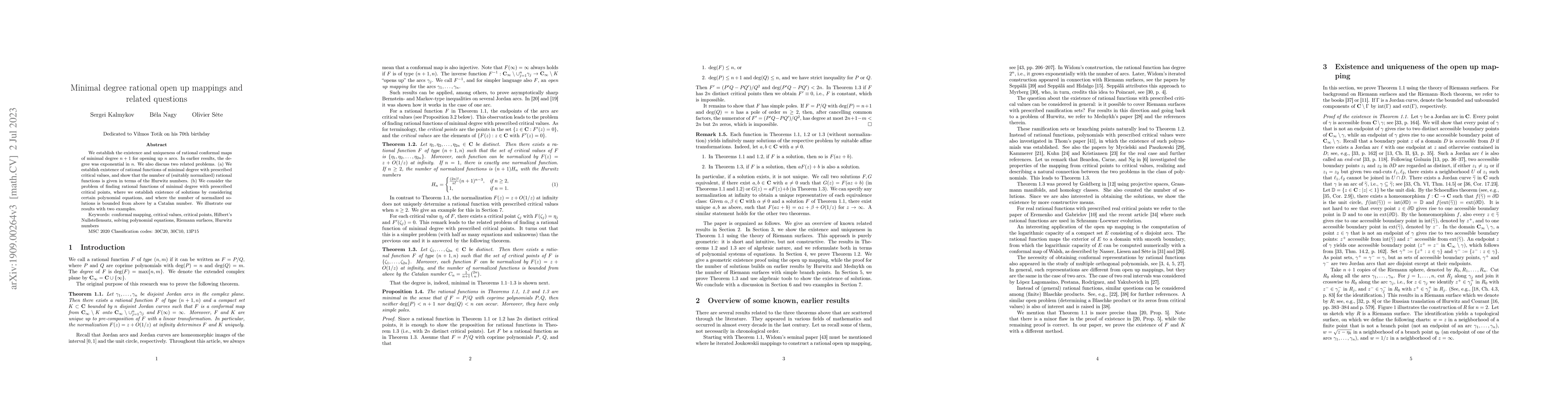Thumbnail for Minimal degree rational open up mappings and related questions