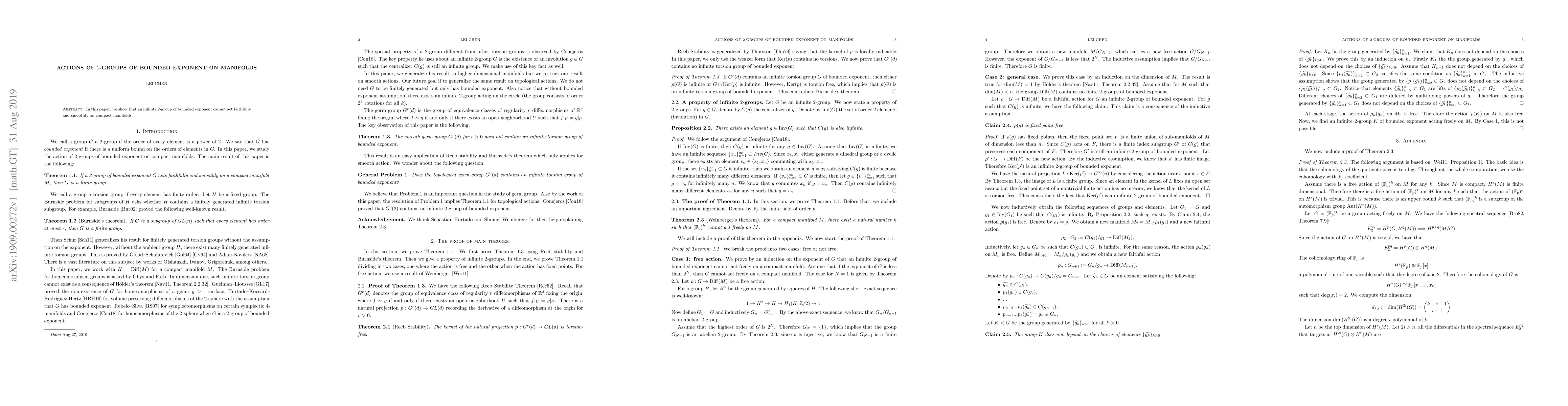 Thumbnail for Actions of $2$-groups of bounded exponent on manifolds