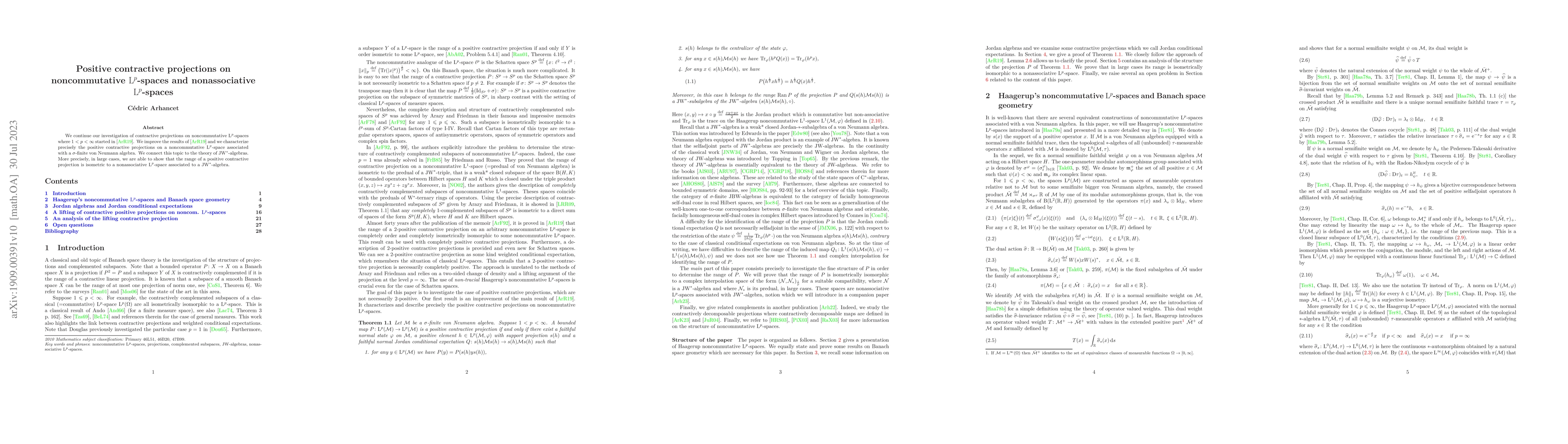 Thumbnail for Positive contractive projections on noncommutative $\mathrm{L}^p$-spaces
  and nonassociative $\mathrm{L}^p$-spaces