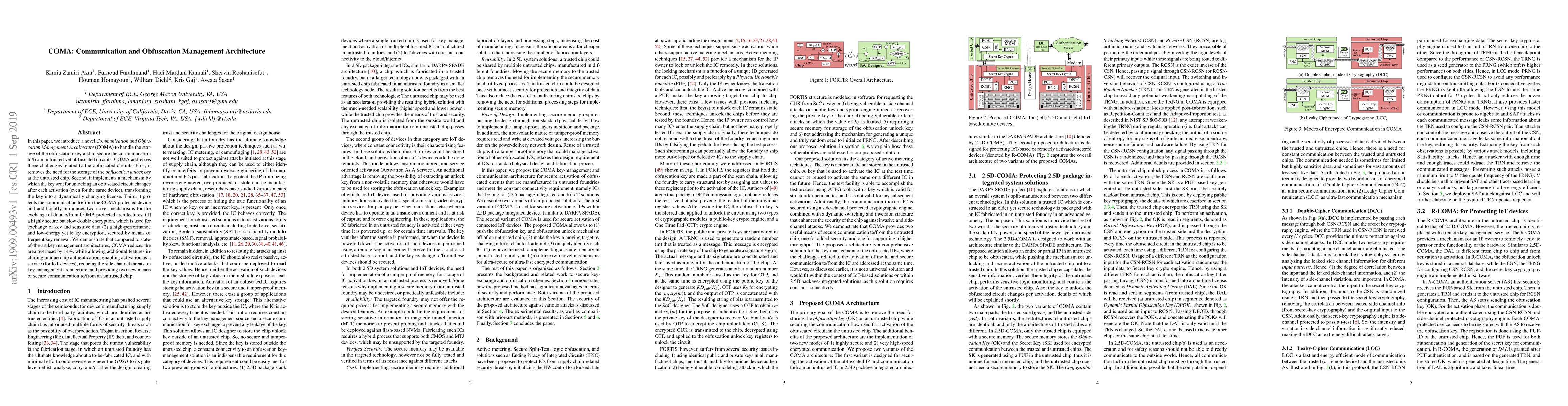 Thumbnail for COMA: Communication and Obfuscation Management Architecture