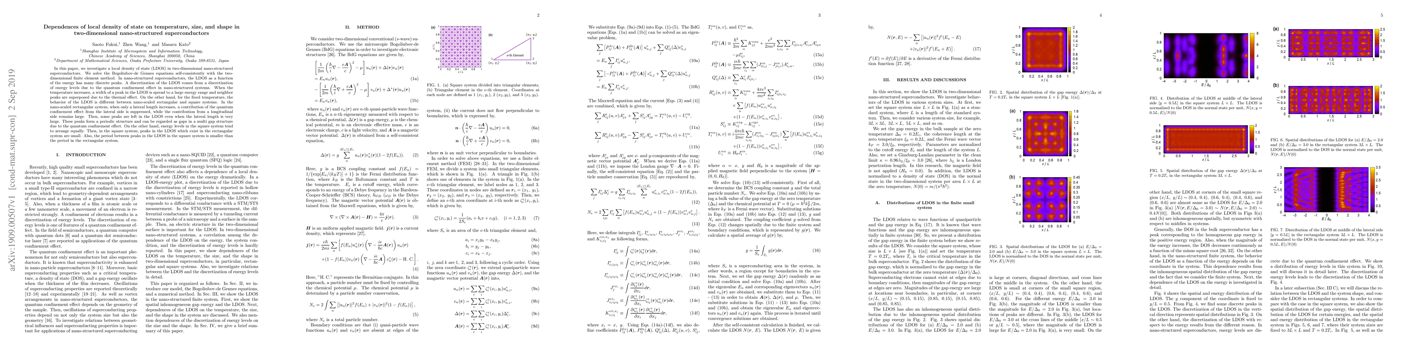 Thumbnail for Dependences of local density of state on temperature, size, and shape in
  two-dimensional nano-structured superconductors