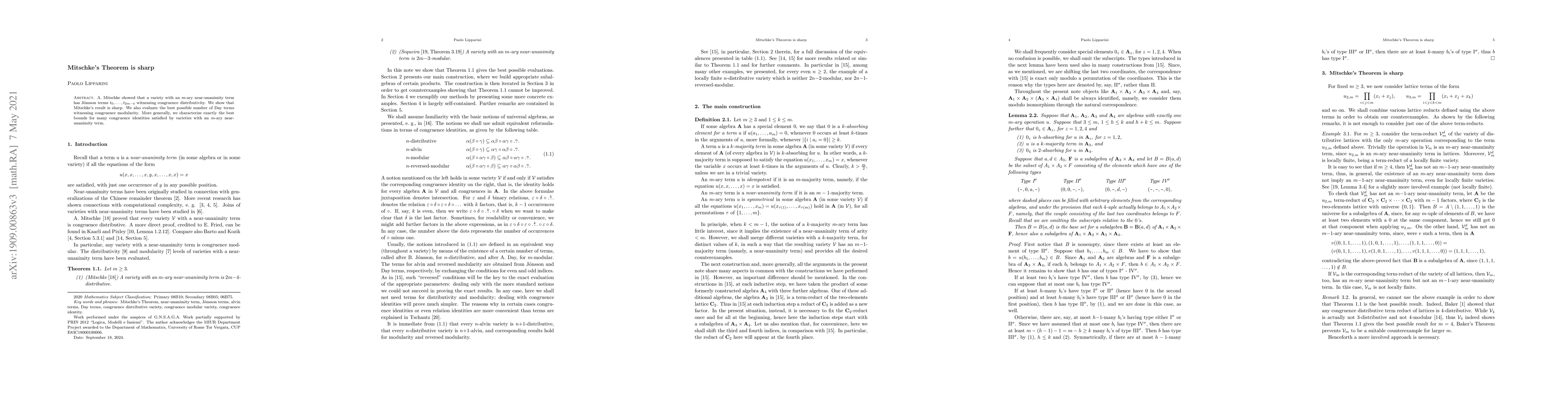 Thumbnail for Mitschke's Theorem is sharp