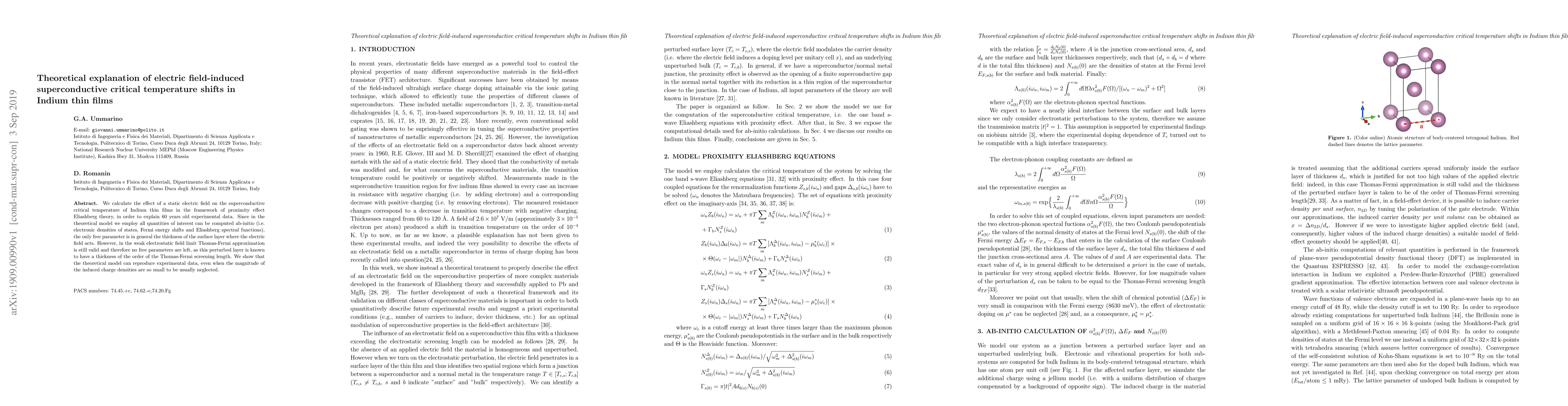 Thumbnail for Theoretical explanation of electric field-induced superconductive
  critical temperature shifts in Indium thin films