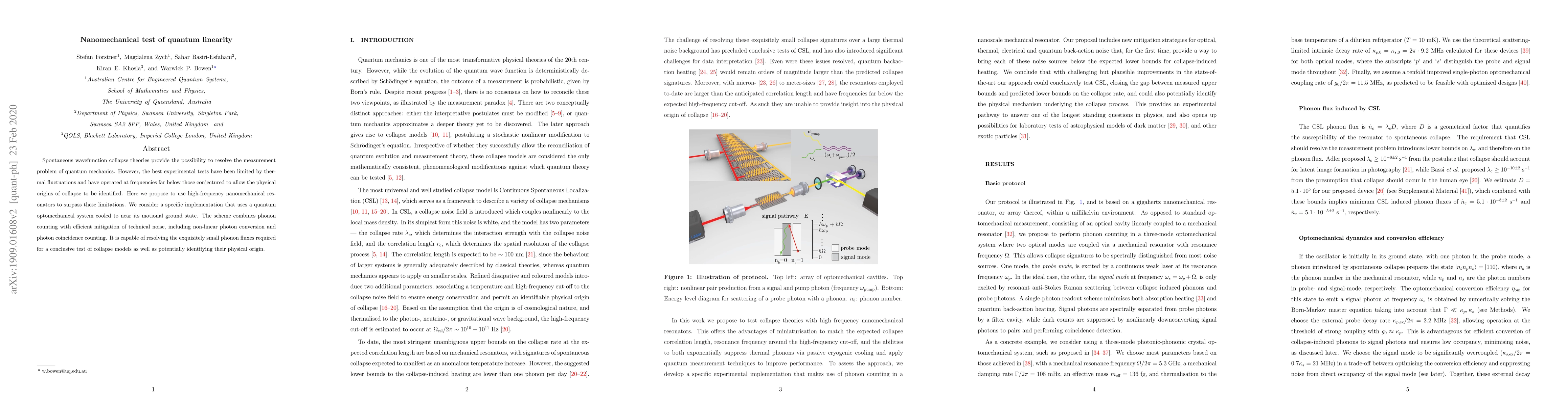 Thumbnail for Nanomechanical test of quantum linearity