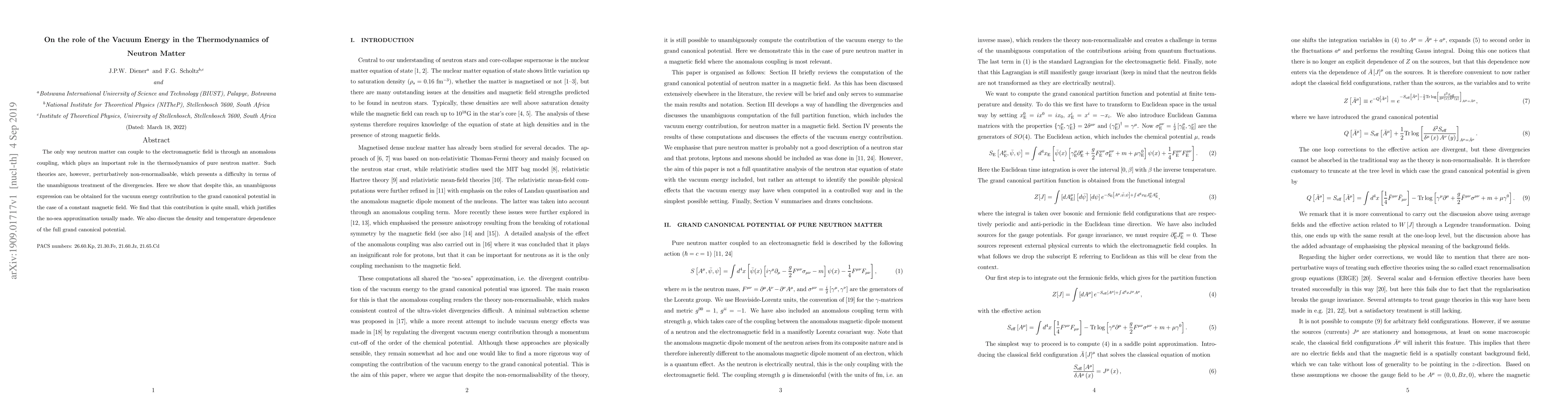 Thumbnail for On the role of the Vacuum Energy in the Thermodynamics of Neutron Matter
