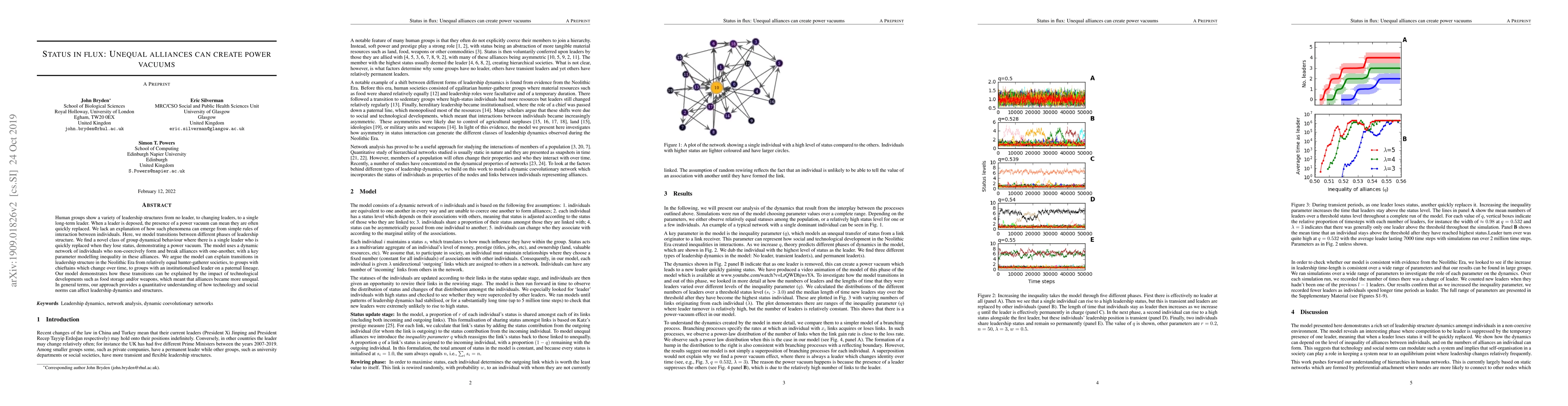 Thumbnail for Status in flux: Unequal alliances can create power vacuums