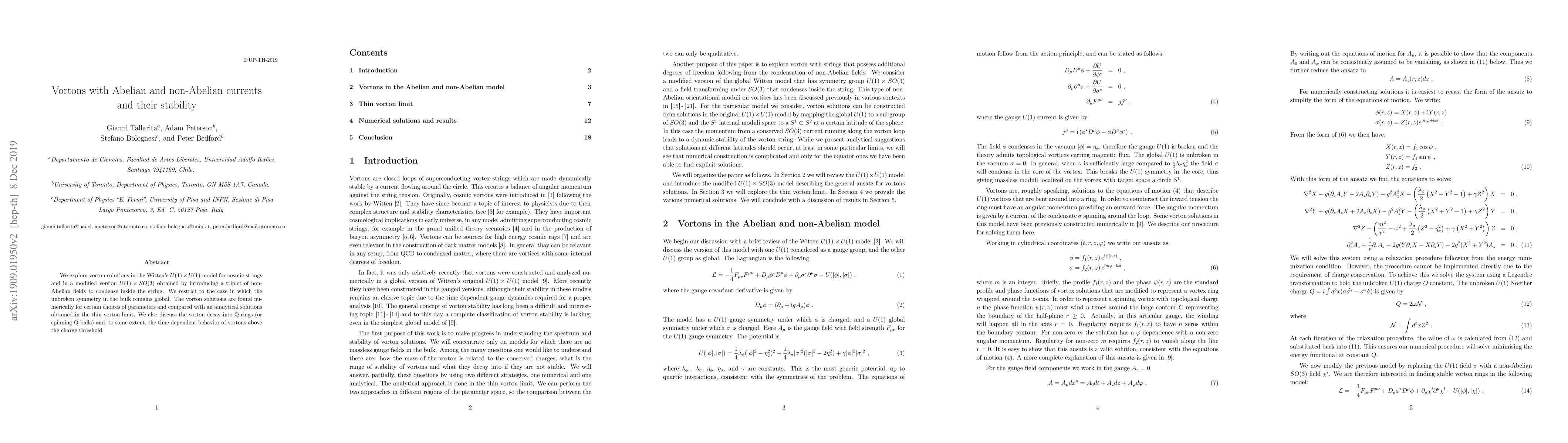 Thumbnail for Vortons with Abelian and non-Abelian currents and their stability