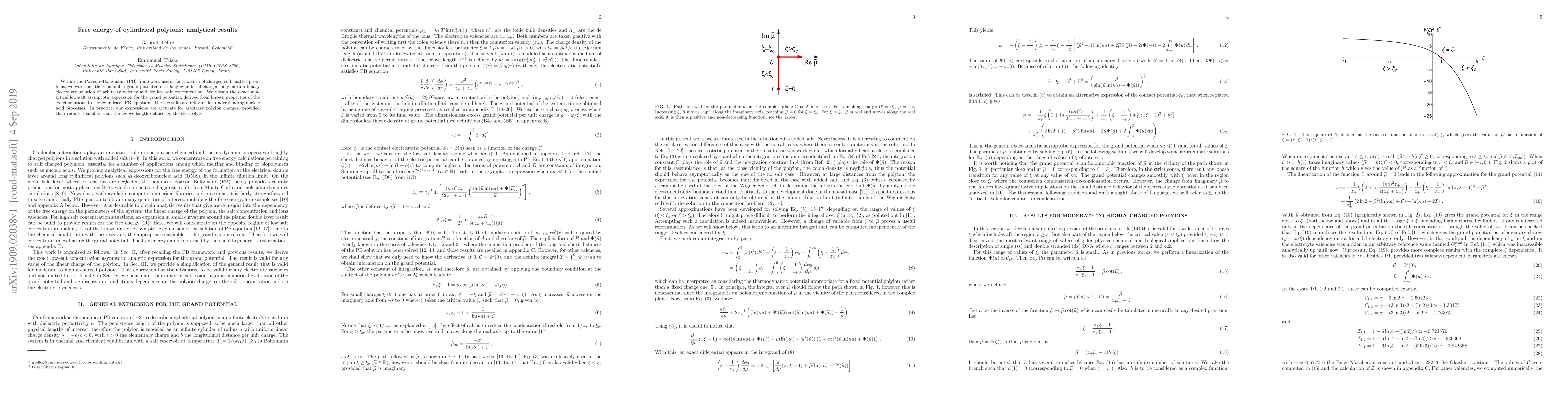 Thumbnail for Free energy of cylindrical polyions: analytical results