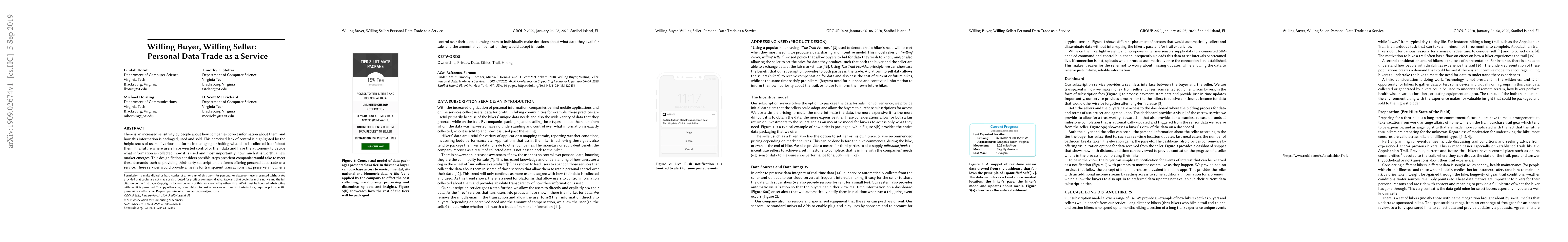 Thumbnail for Willing Buyer, Willing Seller: Personal Data Trade as a Service