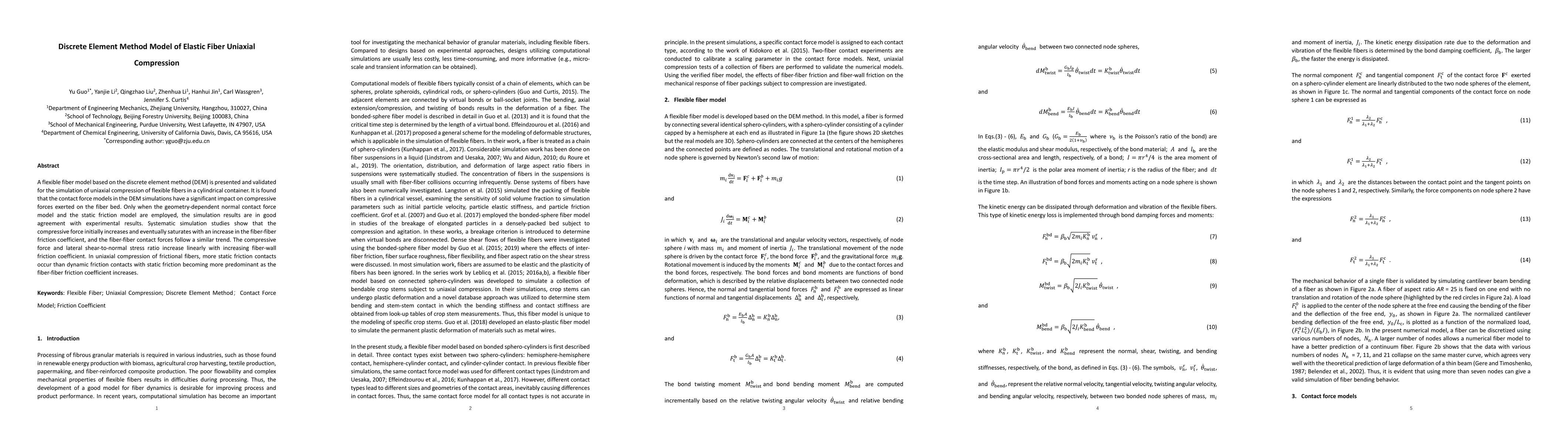 Thumbnail for Discrete Element Method Model of Elastic Fiber Uniaxial Compression