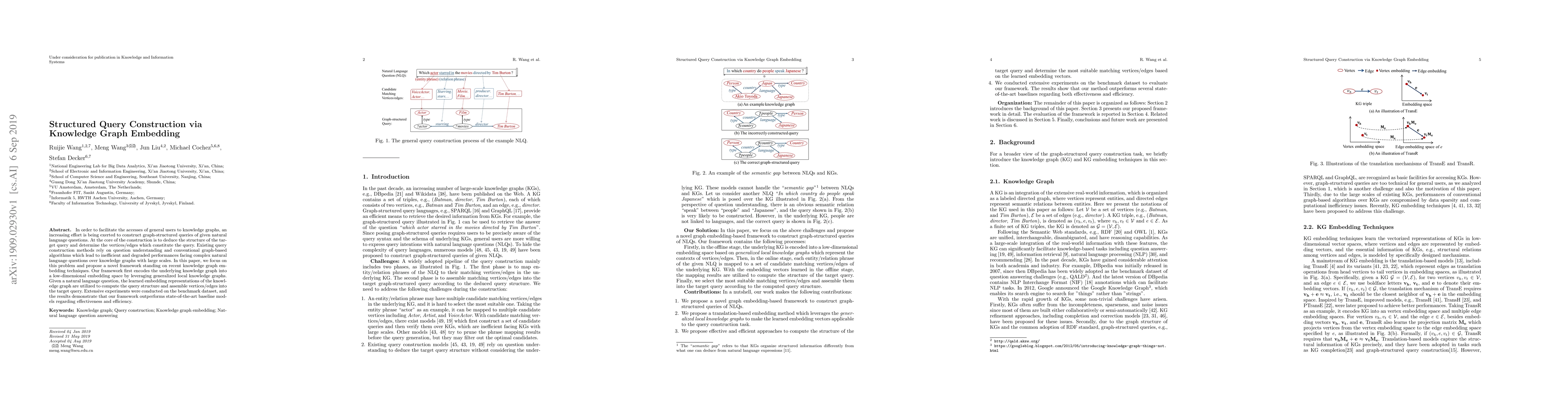 Thumbnail for Structured Query Construction via Knowledge Graph Embedding