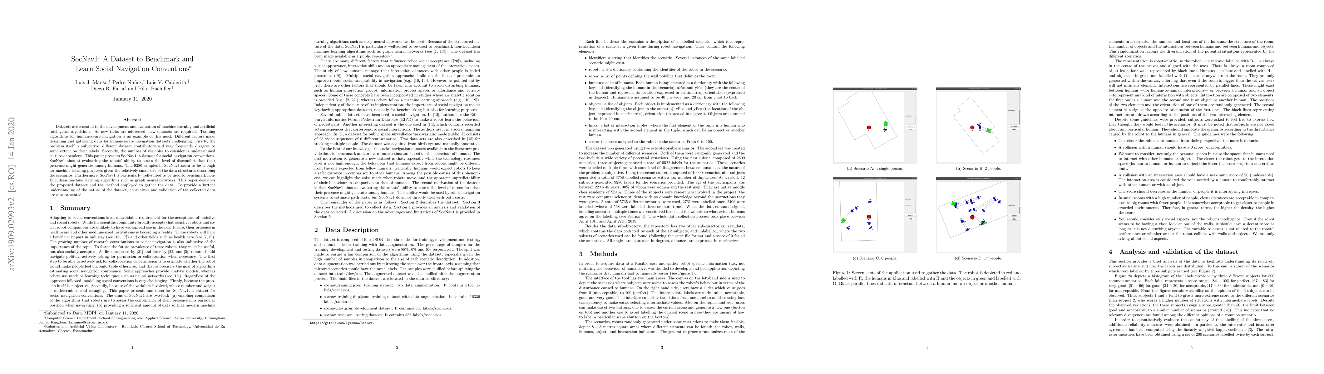 Thumbnail for SocNav1: A Dataset to Benchmark and Learn Social Navigation Conventions
