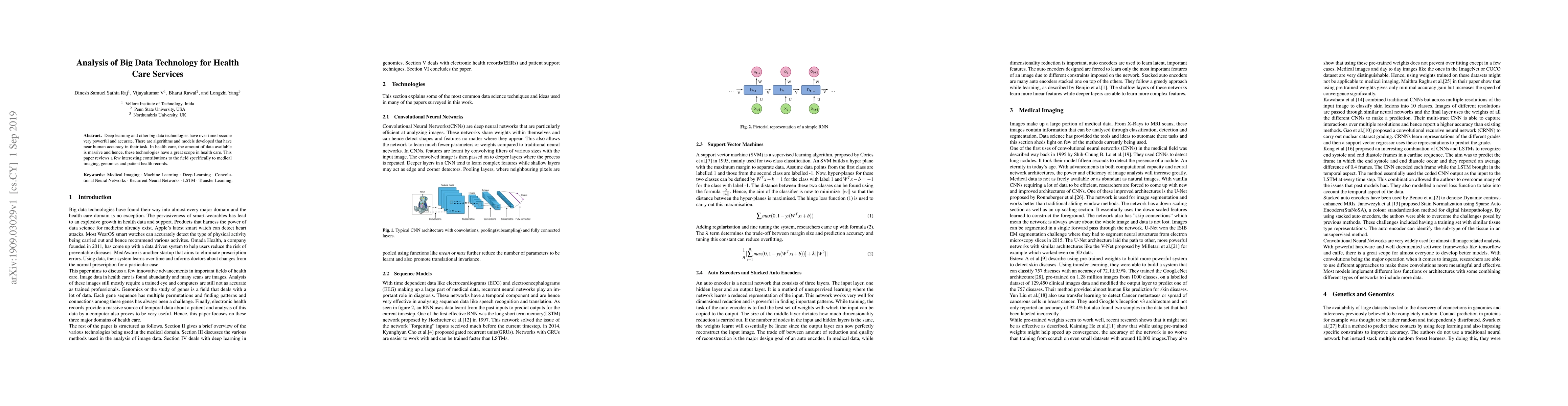 Thumbnail for Analysis of Big Data Technology for Health Care Services