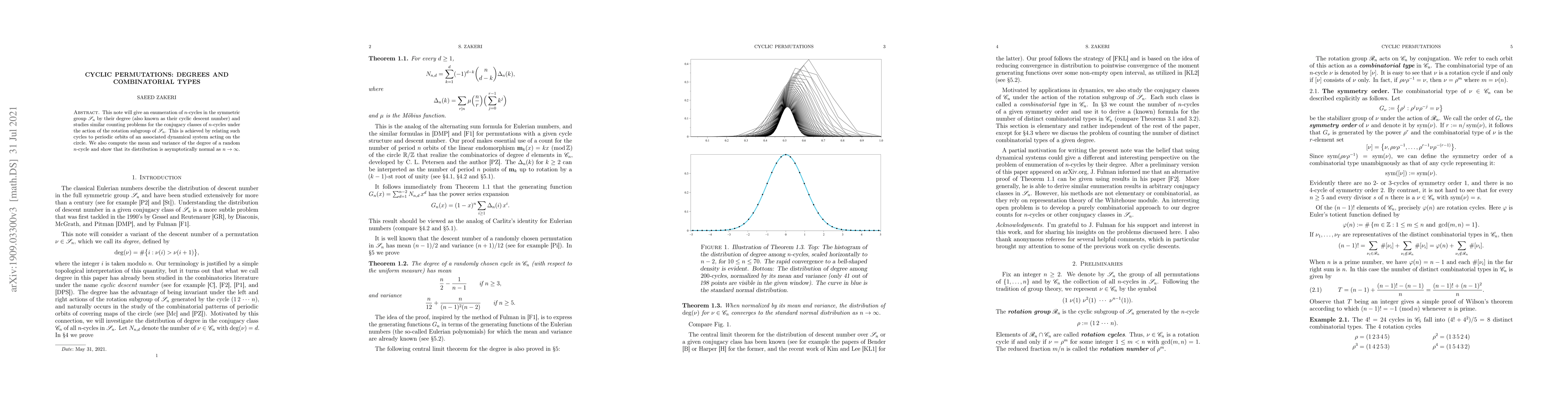 Thumbnail for Cyclic Permutations: Degrees and Combinatorial Types
