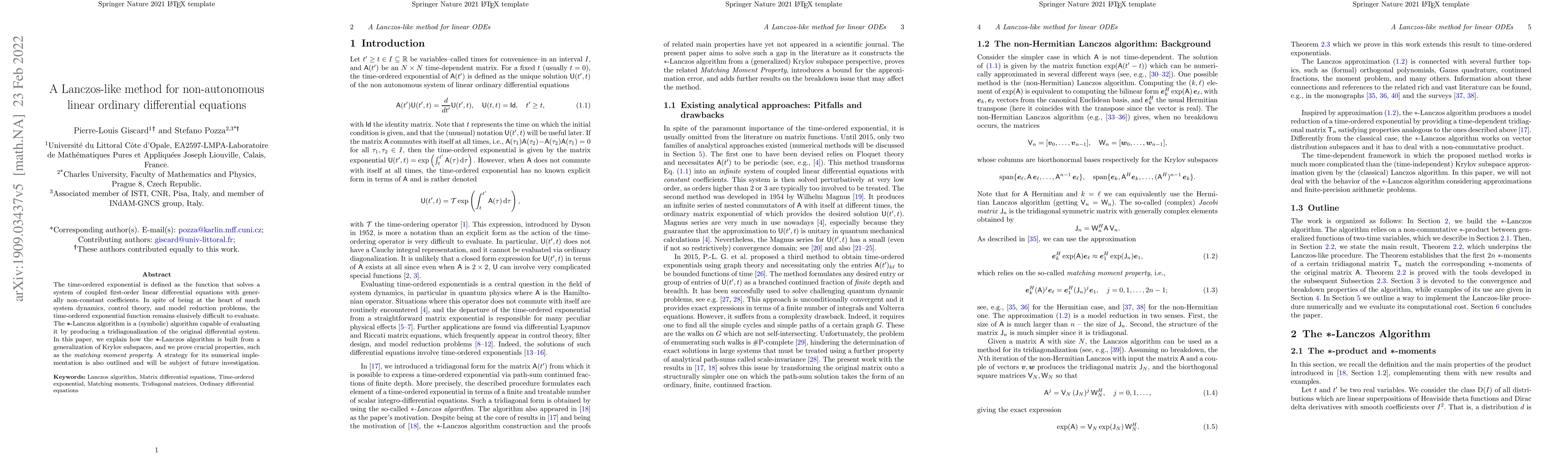 Thumbnail for A Lanczos-like method for non-autonomous linear ordinary differential
  equations