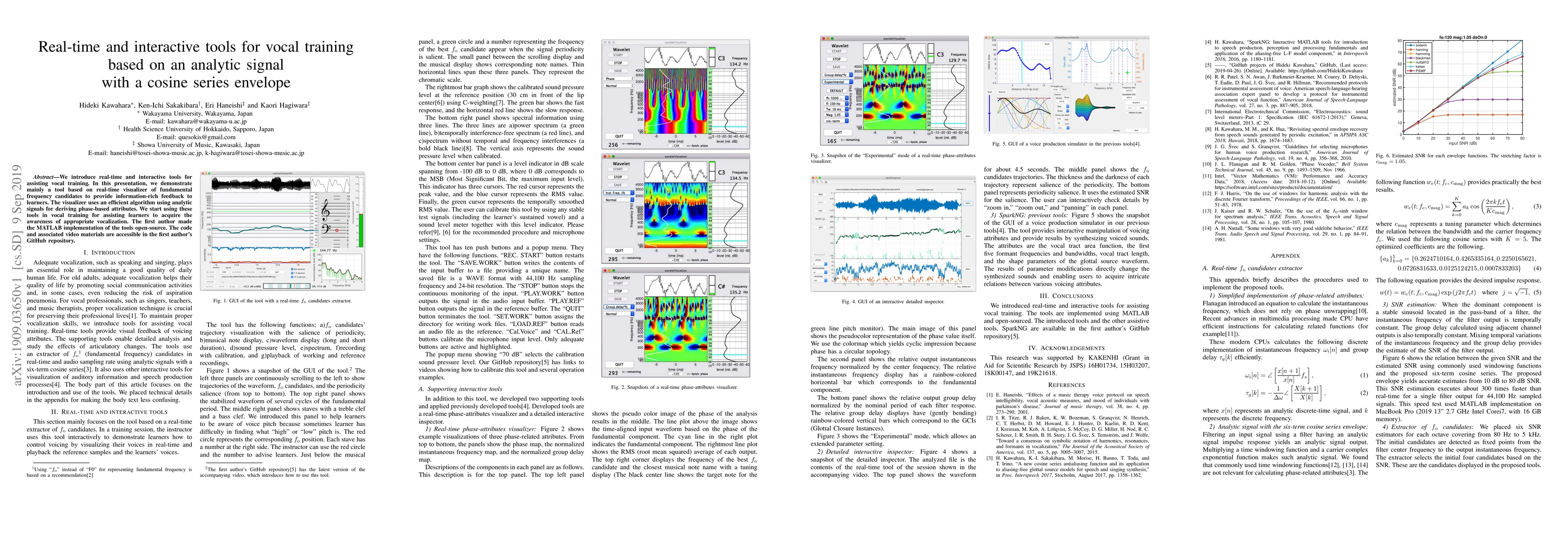 Thumbnail for Real-time and interactive tools for vocal training based on an analytic
  signal with a cosine series envelope