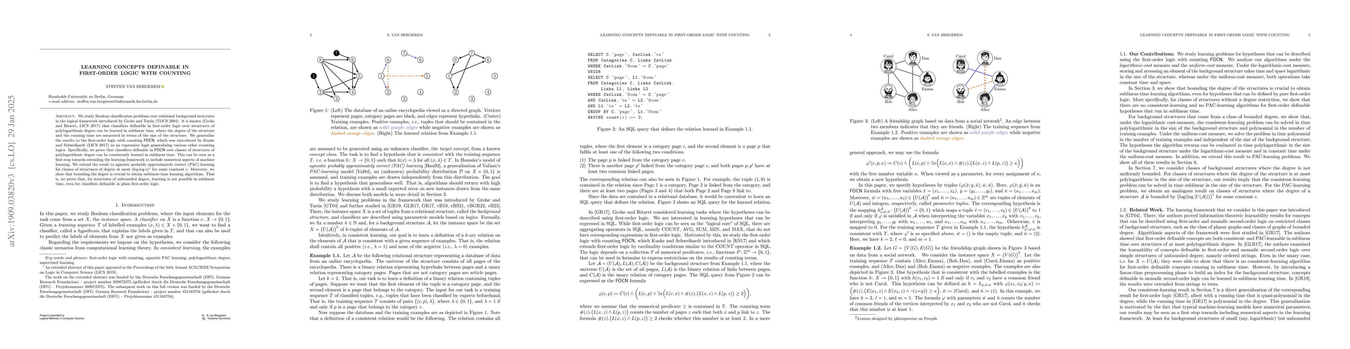 Thumbnail for Learning Concepts Definable in First-Order Logic with Counting