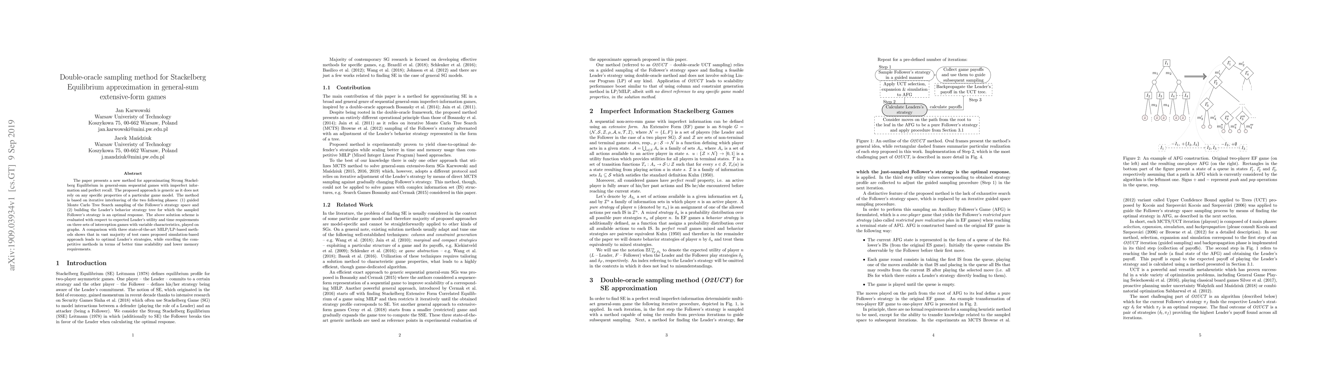 Thumbnail for Double-oracle sampling method for Stackelberg Equilibrium approximation
  in general-sum extensive-form games