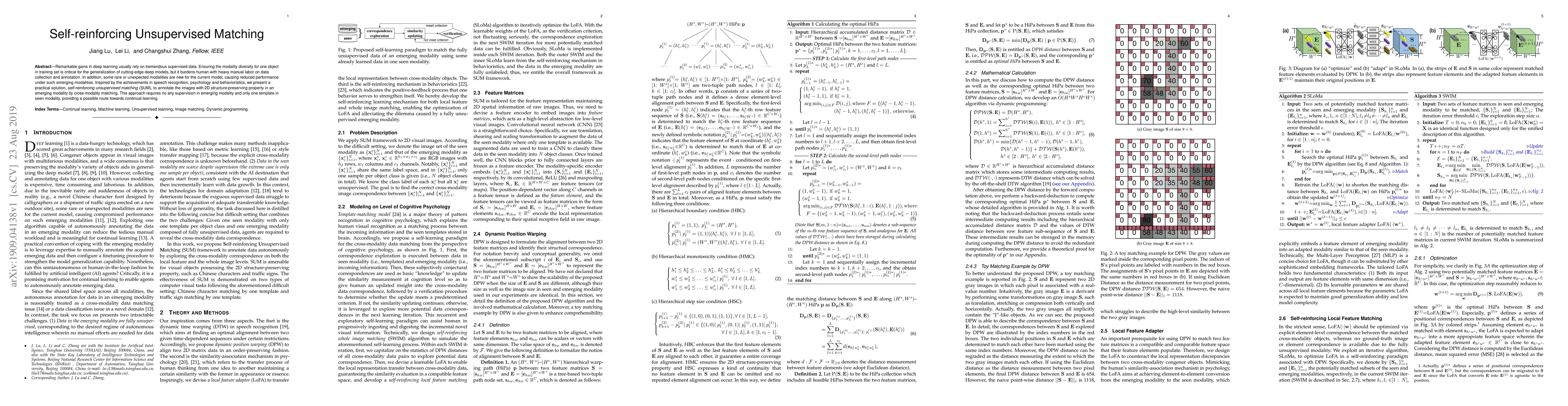 Thumbnail for Self-reinforcing Unsupervised Matching