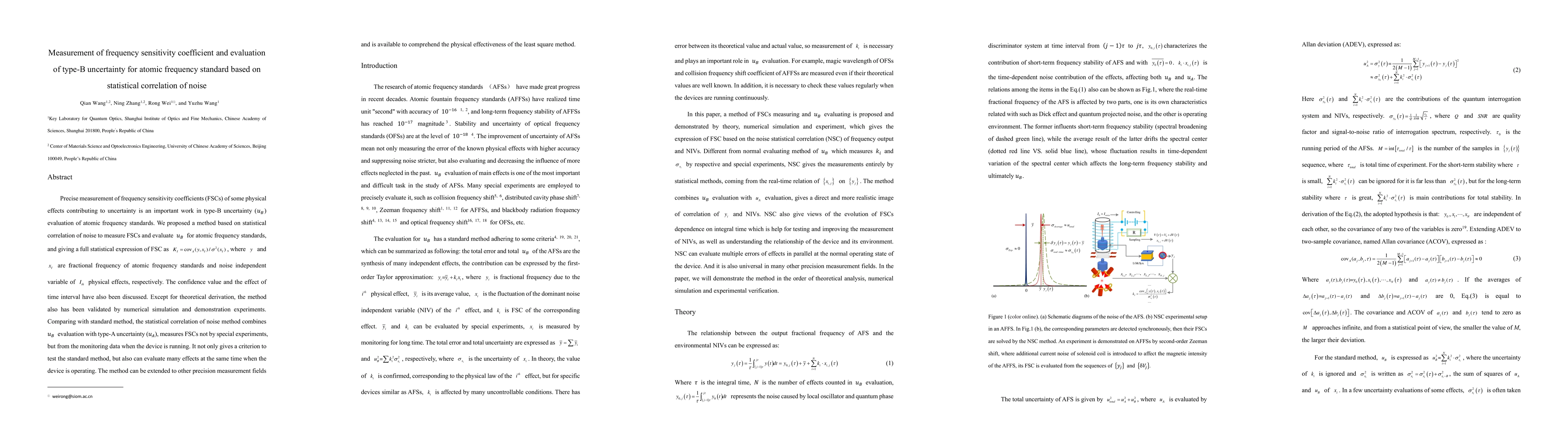 Thumbnail for Measurement of frequency sensitivity coefficient and evaluation of
  type-B uncertainty for atomic frequency standard based on statistical
  correlation of noise