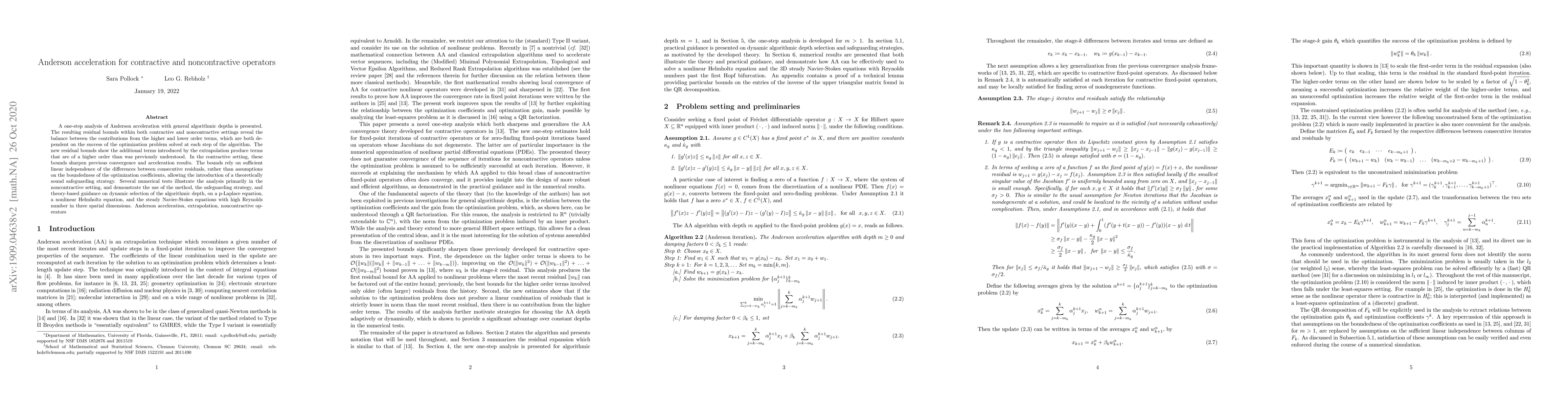 Thumbnail for Anderson acceleration for contractive and noncontractive operators