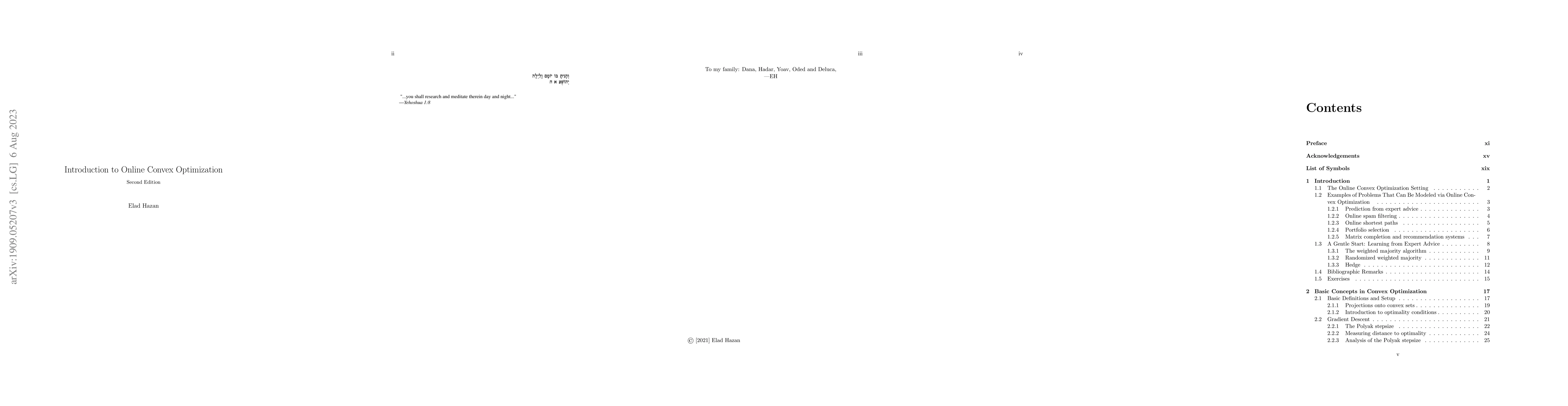 Thumbnail for Introduction to Online Convex Optimization