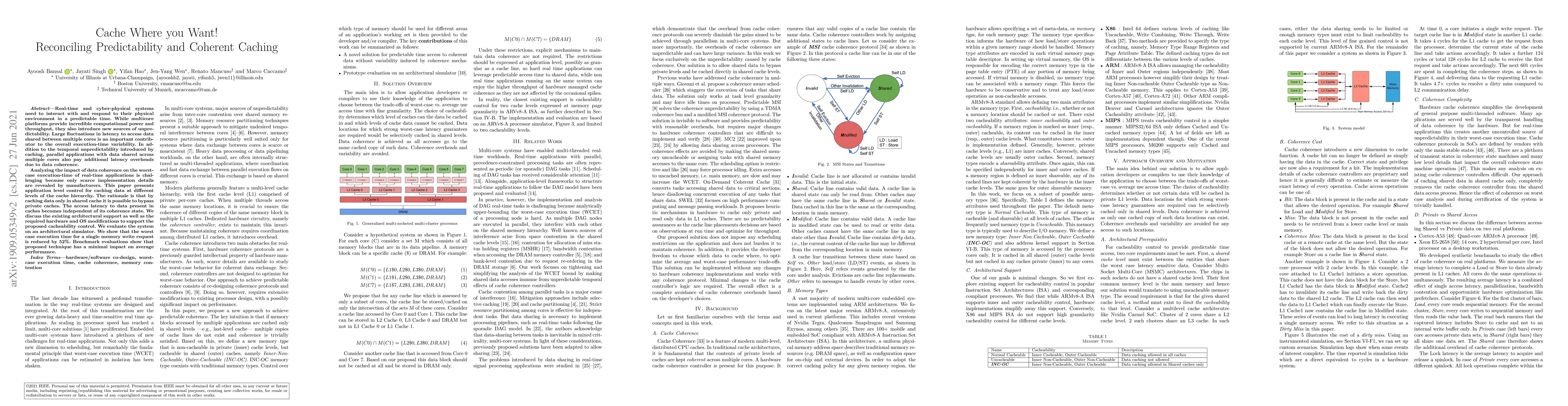 Thumbnail for Cache Where you Want! Reconciling Predictability and Coherent Caching