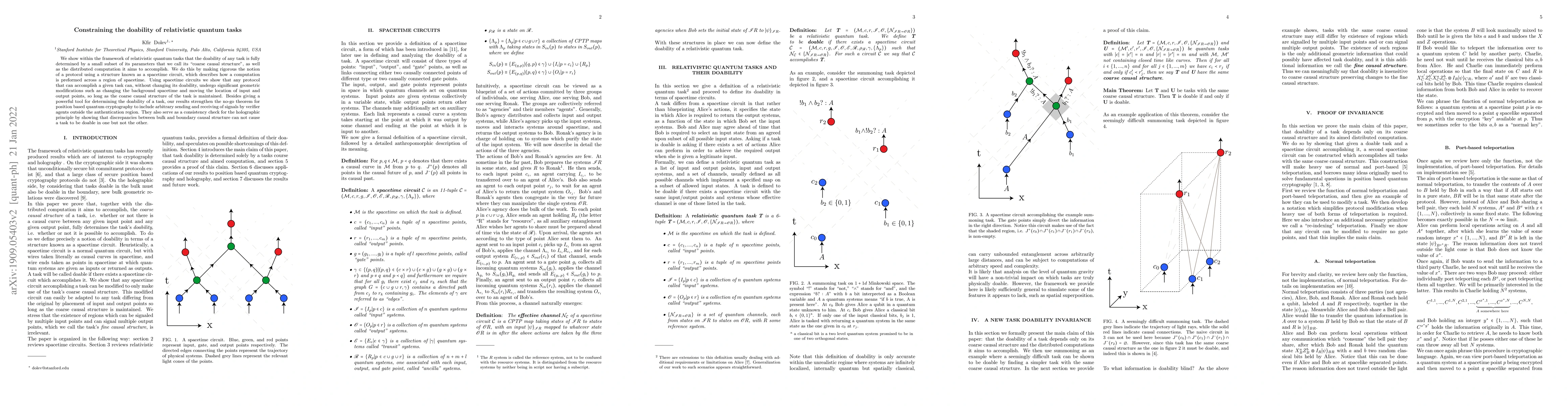 Thumbnail for Constraining the doability of relativistic quantum tasks