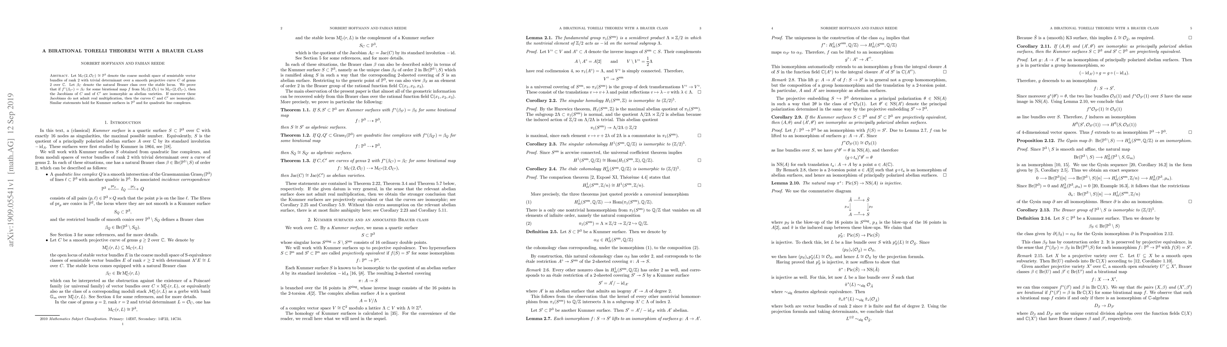 Thumbnail for A birational Torelli theorem with a Brauer class