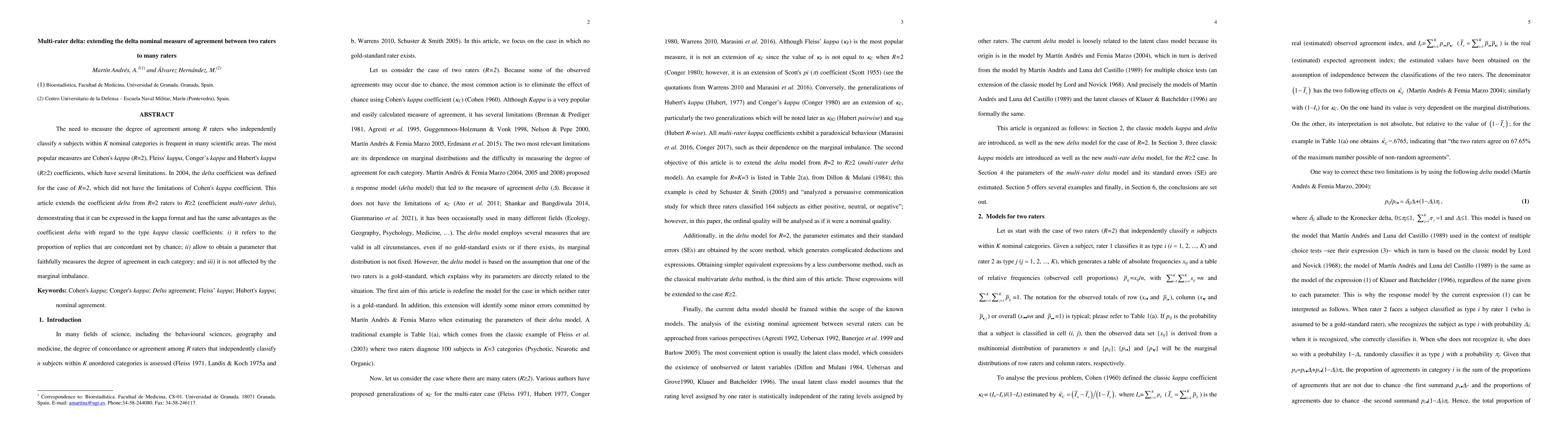 Thumbnail for Multi-rater delta: extending the delta nominal measure of agreement
  between two raters to many raters
