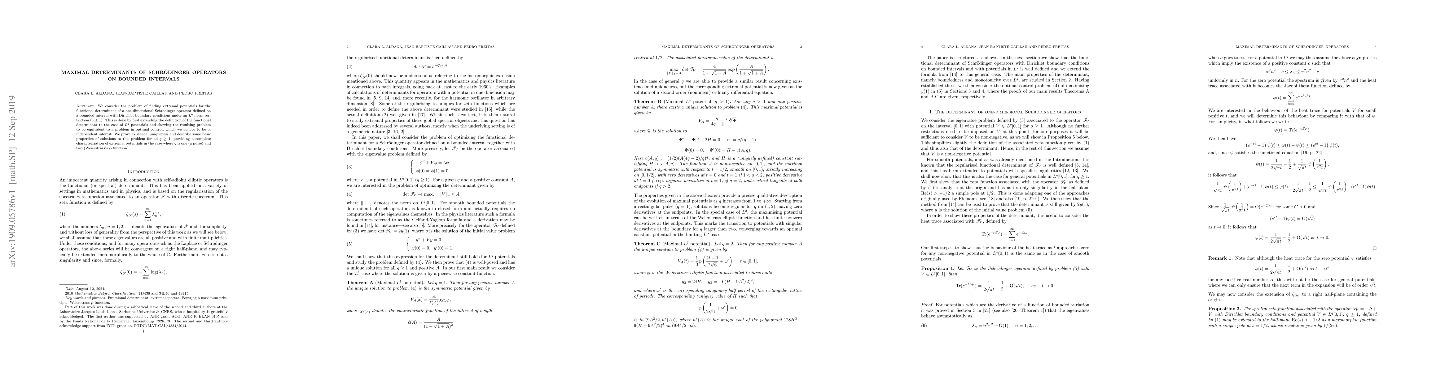 Thumbnail for Maximal determinants of Schr\"odinger operators on bounded intervals