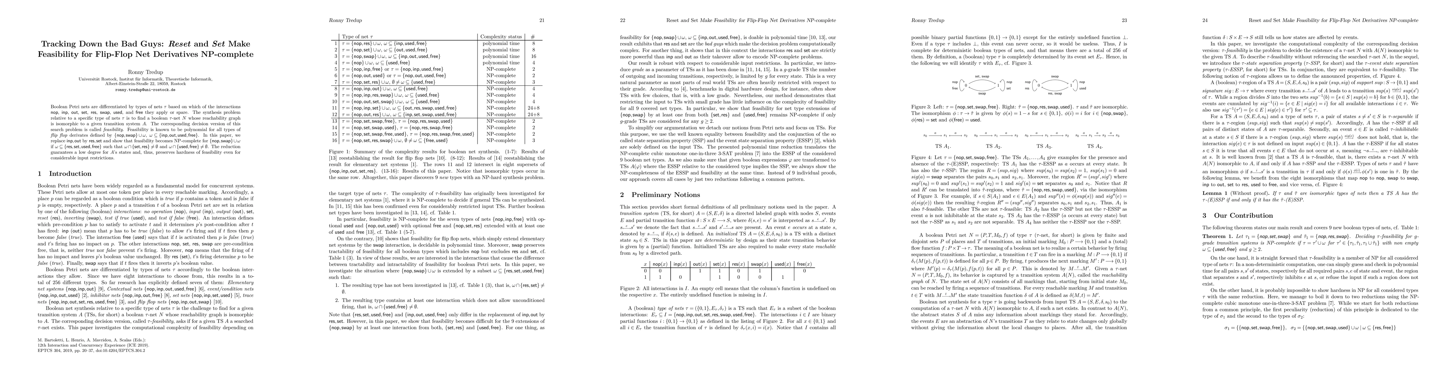 Thumbnail for Tracking Down the Bad Guys: Reset and Set Make Feasibility for Flip-Flop
  Net Derivatives NP-complete
