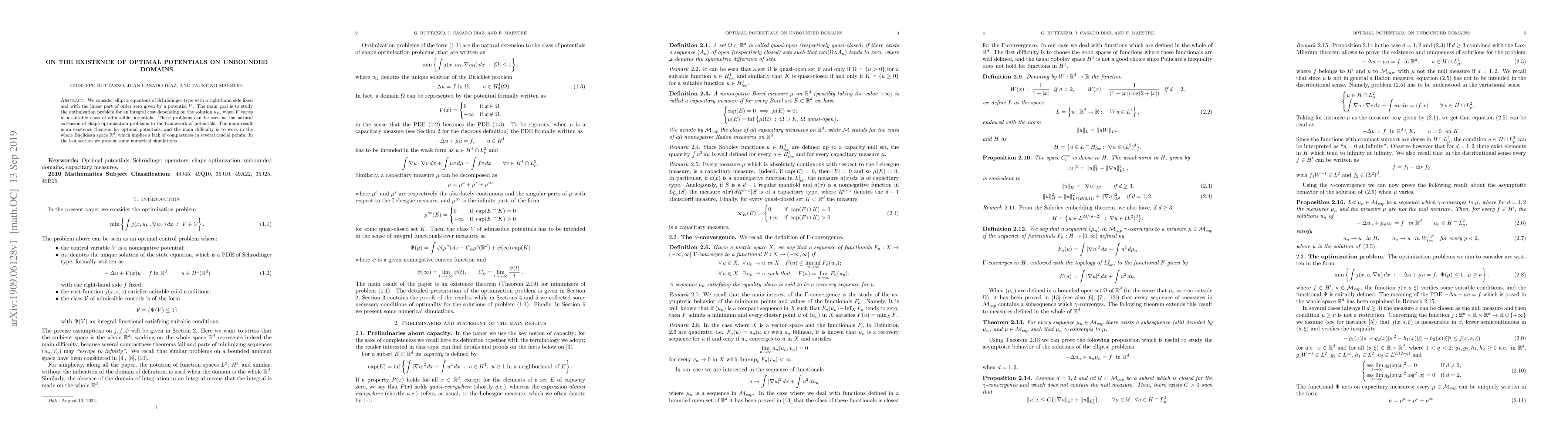 Thumbnail for On existence of optimal potentials on unbounded domains