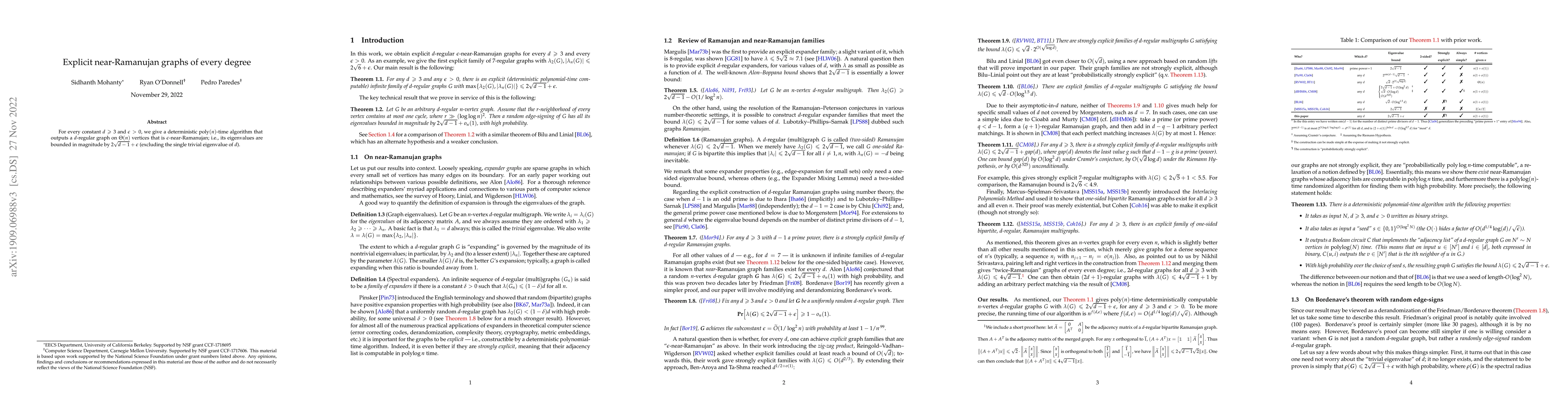 Thumbnail for Explicit near-Ramanujan graphs of every degree