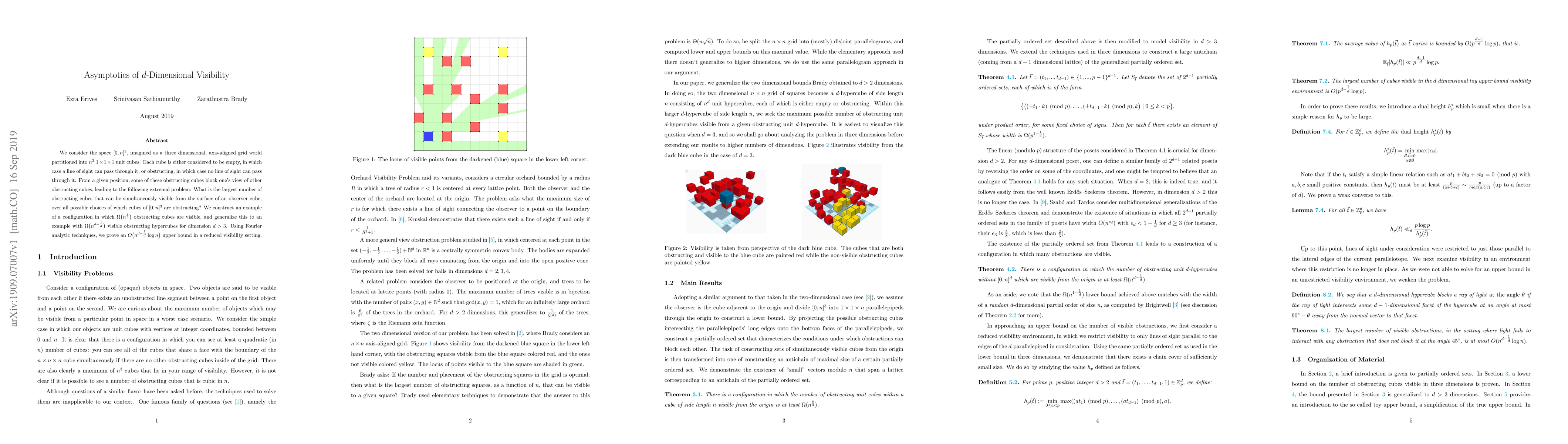 Thumbnail for Asymptotics of $d$-Dimensional Visibility