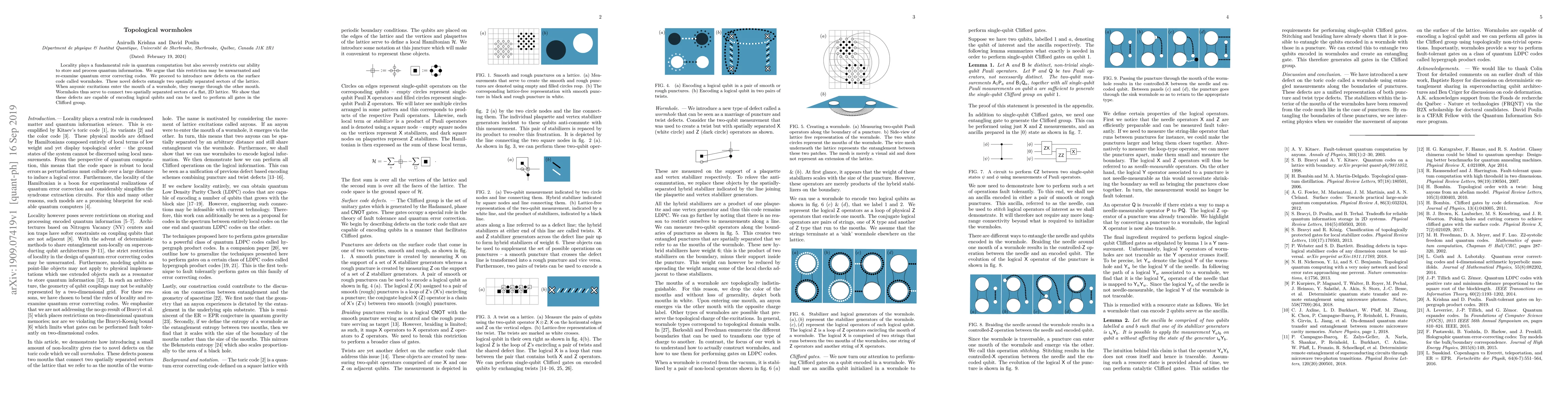 Thumbnail for Topological wormholes