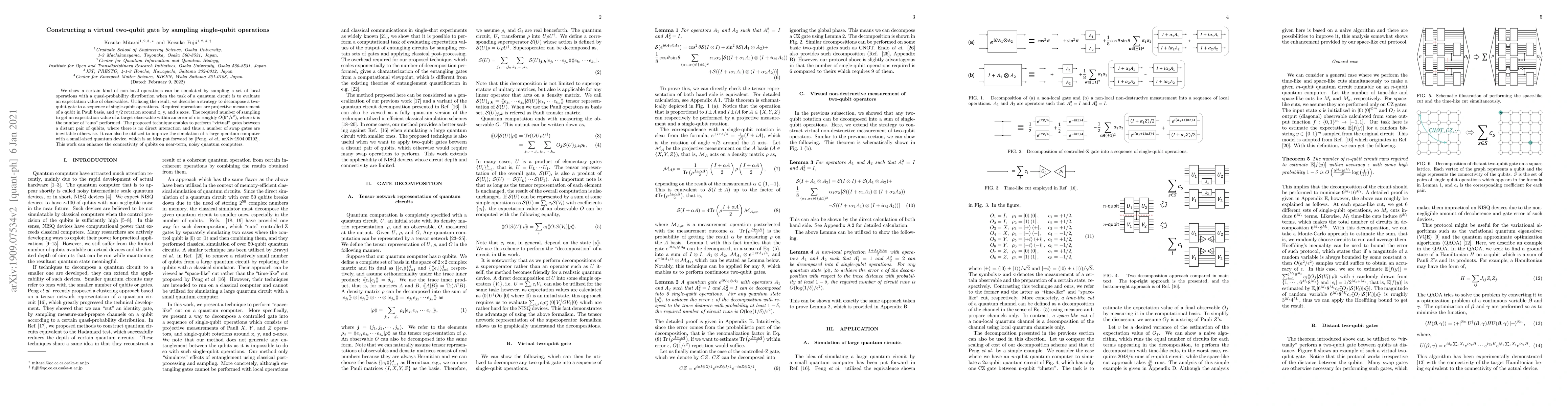 Thumbnail for Constructing a virtual two-qubit gate by sampling single-qubit
  operations